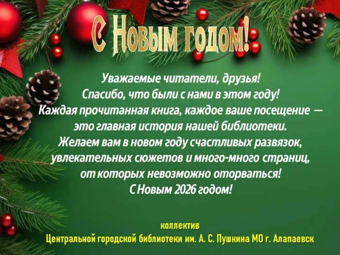 Поздравление 2026