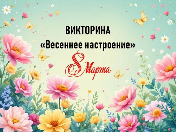 Викторина 8 Марта Обложка